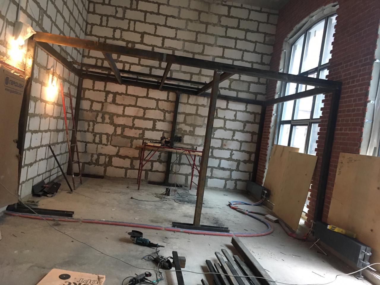 Каркас антресольного этажа
