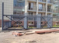 Лестница маршевая П2, высотой 13.5м для хостела