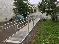 Монтаж пандуса из ПВЛ