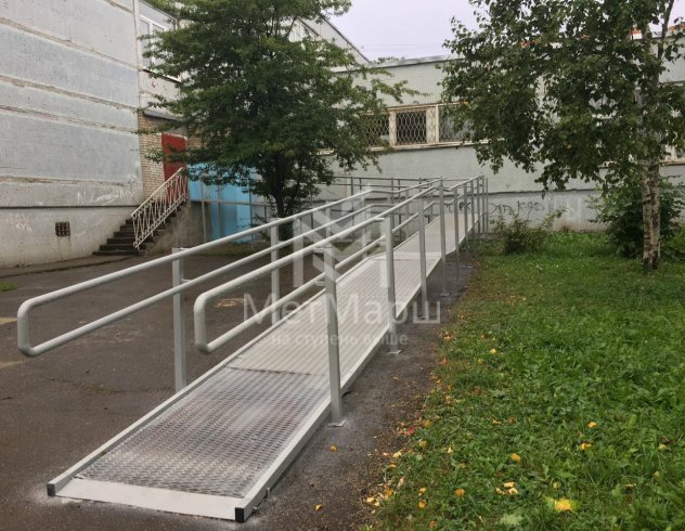 Монтаж пандуса из ПВЛ