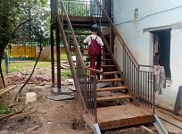 Лестница пожарная маршевая