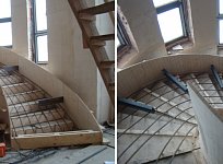 Винтовая металлическая лестница