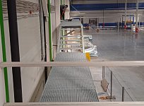 Переходная площадка для производства картона